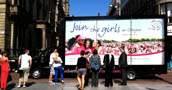 Mobile Billboard Glasgow, Edinburgh