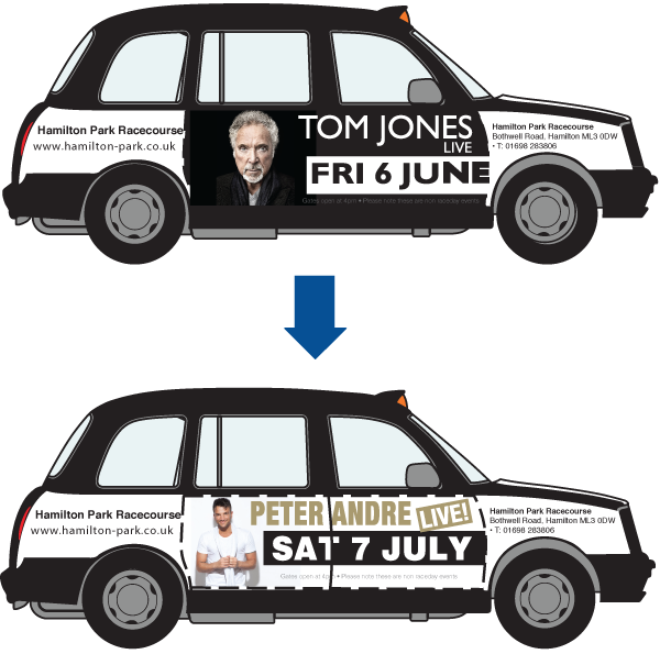 Taxi Advertising Flexi Livery
